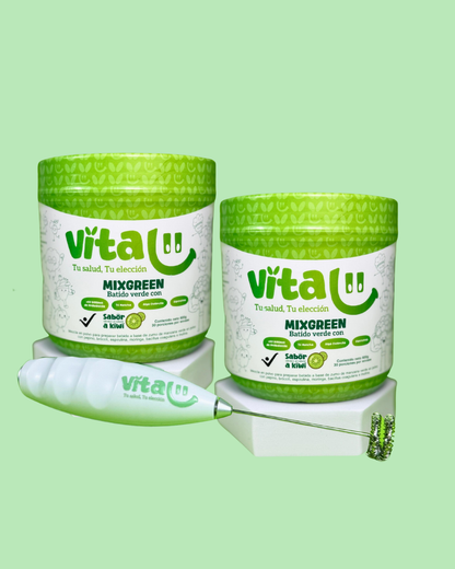 Kit Dúo Vitalii MixGreen + Mixer – Plan 60 días