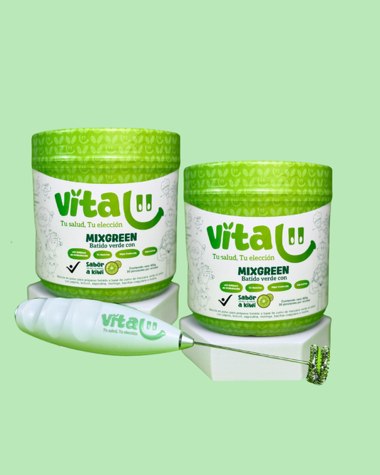Kit Dúo Vitalii MixGreen + Mixer – Plan 60 días