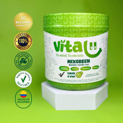 Vitalii – Batido Verde con 50.000 Millones de Probióticos (Registro INVIMA)