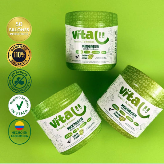 Vitalii – Pack x3 Batido Verde + Mixer GRATIS (Envío Gratis)